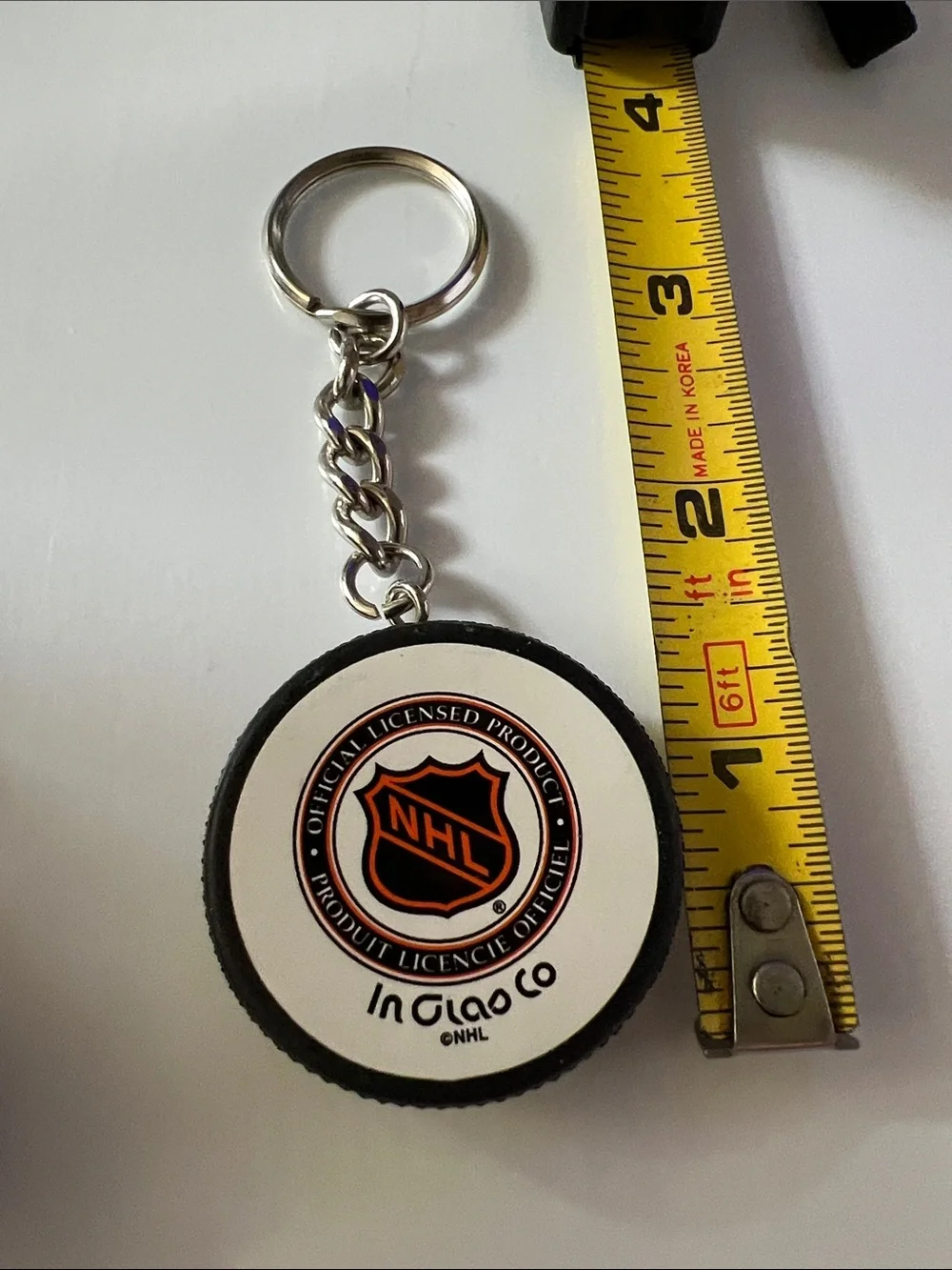 Hockey Skate Keychain Set - Red & Black